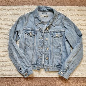 Topshop MOTO Demin Cropped Jacket